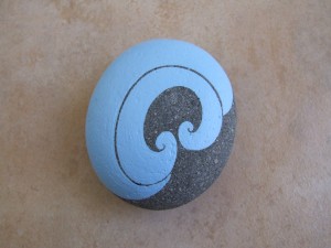 hand painted rock