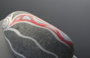 koru hand painted rock koru hand painted rock