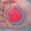 Koru hand painted rock